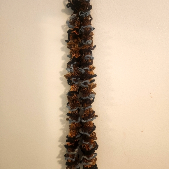 Handmade Accessories - Autumn Handmade Ruffle Knit Velvet Scarf